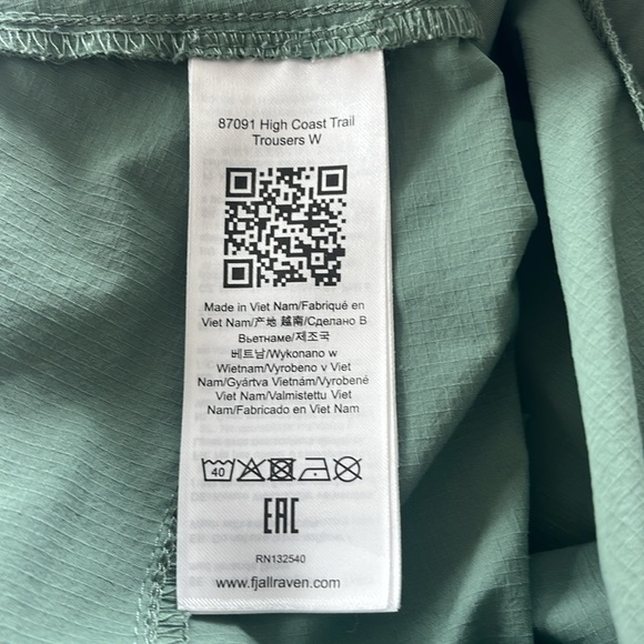 Fjallraven High Coast Trail Trousers - size 6 - Picture 9 of 9